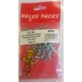 8 X 3/4'' Pozi Csk Hardened Twinthread Woodscrews Zinc 45 Per Pack