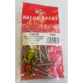 5.0 X 40 Pozi Csk Chipboard Screws Yellow 20 Per Pack