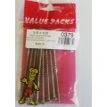 5.0 X 100 Pozi Csk Chipboard Screws Yellow 8 Per Pack