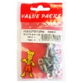 M6 X 12 Roofing Bolts & Nuts Zinc 8 Per Pack