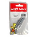 M6 X 100 Roofing Bolts & Nuts Zinc 3 Per Pack