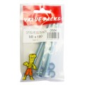 M8 X 100 Cup Square Bolts & Nuts Zinc 3 Per Pack