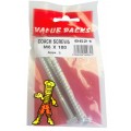 M8 X 100 Coach Screws Zinc 3 Per Pack