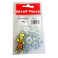 M8 Steel Washers Zinc 40 Per Pack