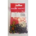 Pozi Caps Black 50 Per Pack