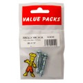 5 X 37 Brolly Anchor Plasterboard Fixings 2 Per Pack