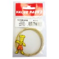 Picture Wire 3.5M Brassed 1 Per Pack