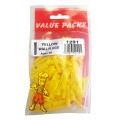 Yellow Wall Plugs 80 Per Pack