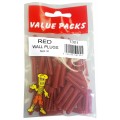 Red Wall Plugs 60 Per Pack