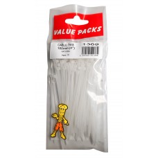 Cable Ties 100mm Natural 70 Per Pack