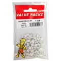 6.0mm Cable Clips Round White 40 Per Pack