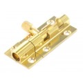 2'' Straight Door Bolt Brassed 1 Per Pack