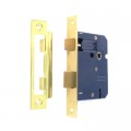 75mm 3 Lever Sash Lock Brass 1 Per Pack
