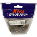 4.0 x 25 POZI CSK MULTI PURPOSE SCREWS ZINC & YELLOW (200 PER BAG)                 