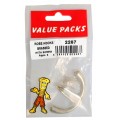 Brassed Robe Hooks 2 Per Pack