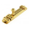 4'' Heavy Brass Door Bolt 1 Per Pack