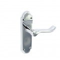 Door Handle Richmond Latch Chrome 1 Pair