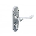 Door Handle Richmond Bathroom Chromed 1 Pair