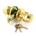 60/70mm Entrance Lock Knob Brass 1 Pair