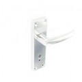 Door Handle Aluminium 150mm Lock  1 Pair