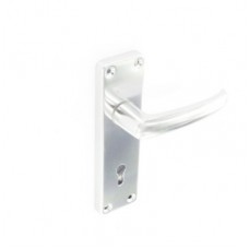 Door Handle Aluminium 150mm Lock  1 Pair