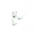 Door Handle Aluminium 100mm Latch  1 Pair