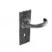 Door Handle Antique Black Lever Lock  1 Pair