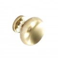 Round Knobs Brushed Nickel 30mm 2 Per Pack