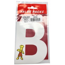LETTER (B) EXTRA LARGE SELF ADHESIVE NUMBERS 2 pcs PER PACK