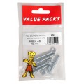 M6 X 40 Pozis Csk Machine Screws & Nuts 5 Per Pack