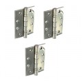 4'' Grade 13 Polished Chrome Hinges 3Pcs 3 Per Pack