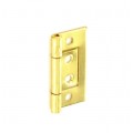 40mm Flush Hinge Brass Plated 1 Pair 