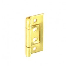 40mm Flush Hinge Brass Plated 1 Pair 