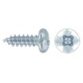6 X 3/4'' Pozi Pan Self Tapping Screws Zinc 45 Per Pack