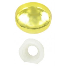 Gold Plastic Dome Screw Cover Caps 4 Per Pack