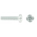 M6 X 50 Pozi Pan Machine Screws & Nuts 4 Per Pack