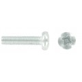 M6 X 50 Pozi Pan Machine Screws & Nuts 4 Per Pack