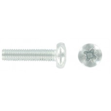 M6 X 50 Pozi Pan Machine Screws & Nuts 4 Per Pack