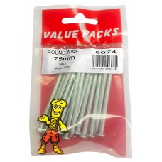 75mm Galv Round Wire Nails 100 Per Pack