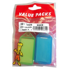 Key Tags Large 4 Per Pack