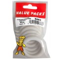 Curtain Pole Ring 56mm White 6 Per Pack