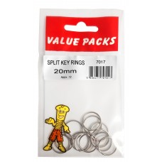 20mm Split Key Rings (12 Per Pack)