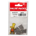 Bookcase Clip Raised Zinc 8 Per Pack