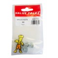 M8 Nyloc Nuts Zinc Plated 6 Per Pack