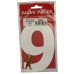 NUMBER (9) EXTRA LARGE SELF ADHESIVE NUMBERS 2 pcs PER PACK