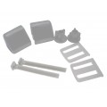 Set Of Toilet Seat Hinges White