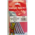 12 X 4'' Pozi Csk Hardened Twinthread Woodscrews Zinc 6 Per Pack