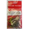 4.0 X 25 Pozi Csk Chipboard Screws Yellow 40 Per Pack