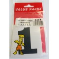 Adhesive Numbers 1 2 3 4  5 5 Per Pack
