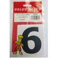 Adhesive Numbers 6 7 8 9 0 5 Per Pack